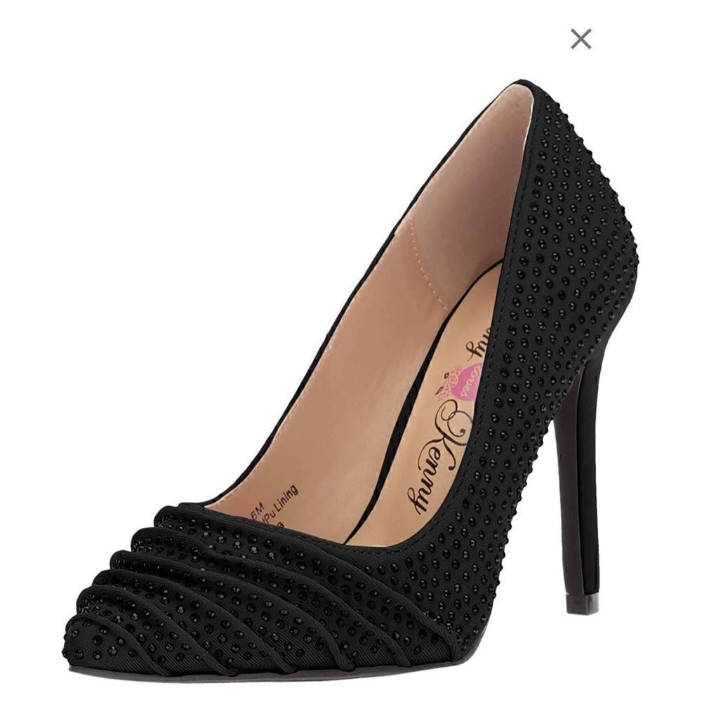 Penny Loves Kenny OPLEAT size 9.5M black jeweled Lycra